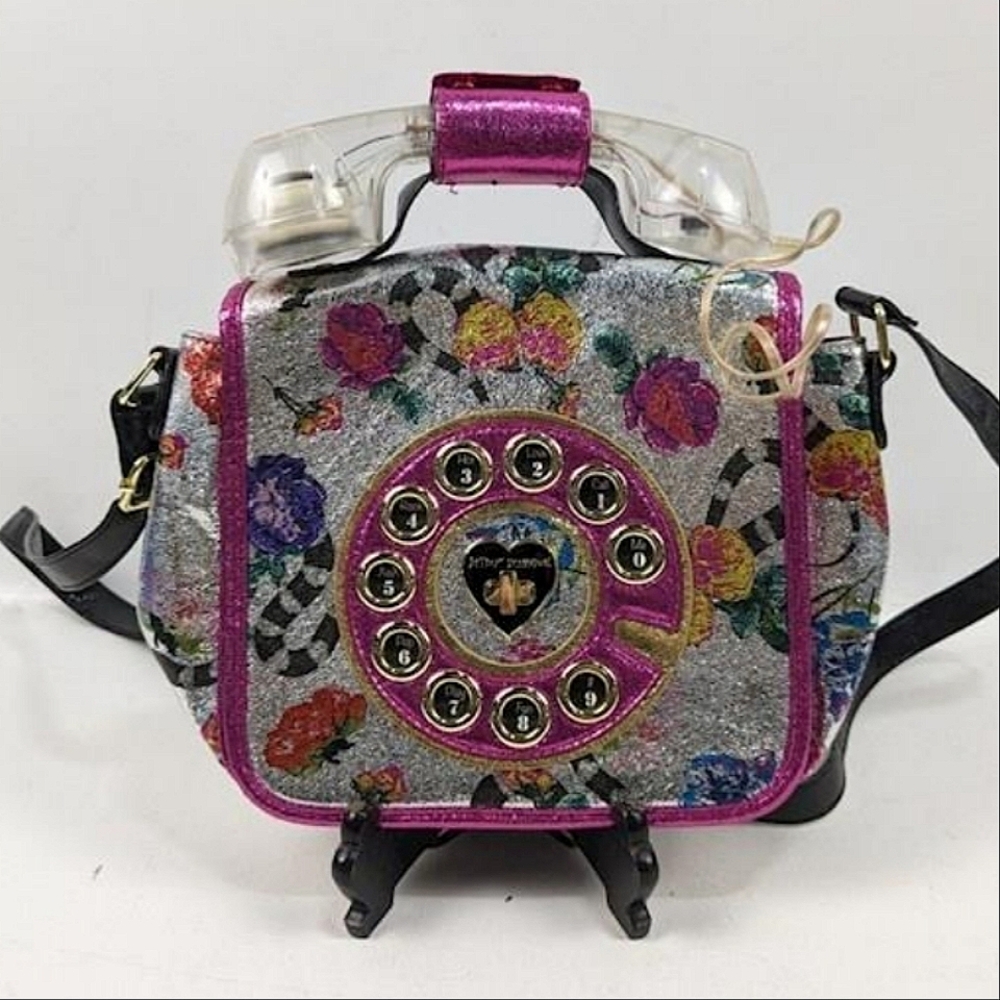 ⭐️RARE Betsey Johnson Off The Hook Telephone Purse